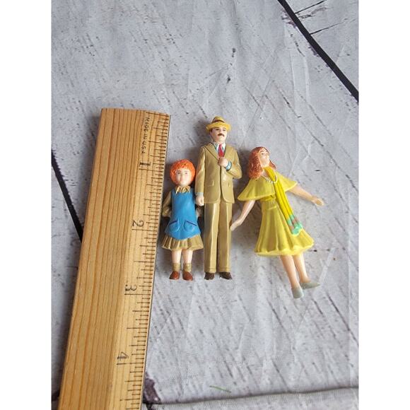 1982 Knickerbocker Little Orphan Annie Mini Figurine Miniatures Lot Of 3 - Picture 5 of 6